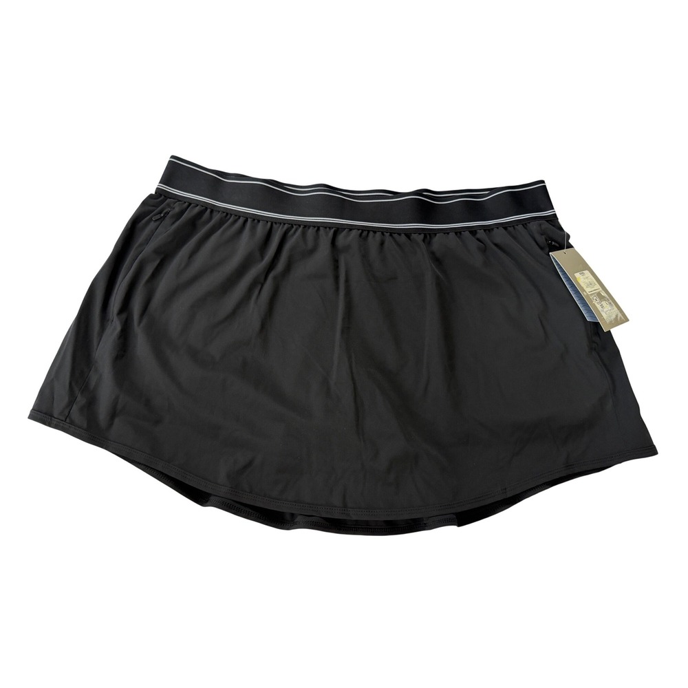 Avia Womens Black Curved Hem Skort Plus Size XXXL 22 Activewear AV17HQ024215 NEW